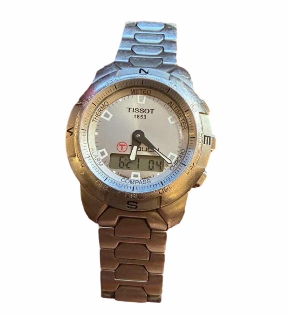 Tissot 1853 T-Touch Quartz Multi-Function Men's Watch Silver Tone